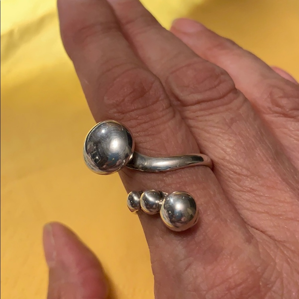 Peruvian 950 Silver ring - Picture 3 of 4